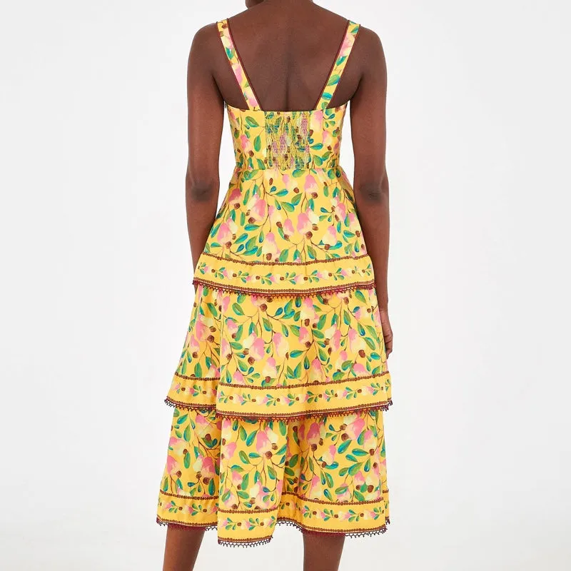 Mini Cashew Midi Dress