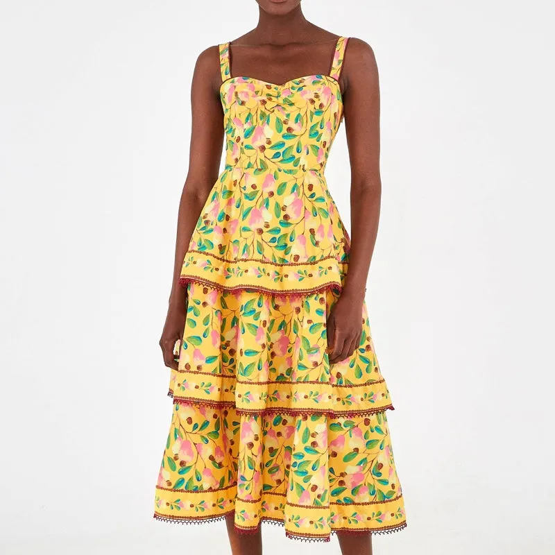 Mini Cashew Midi Dress