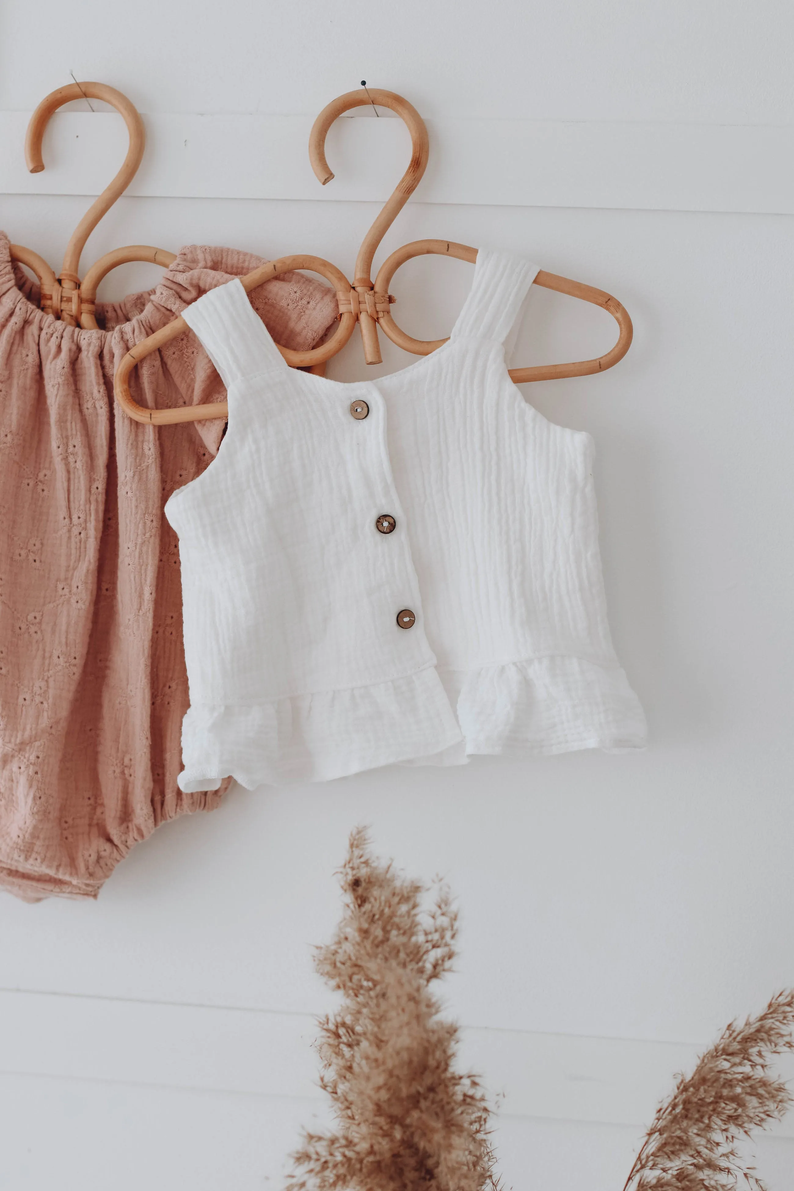 Muslin summer top WITH BUTTONS