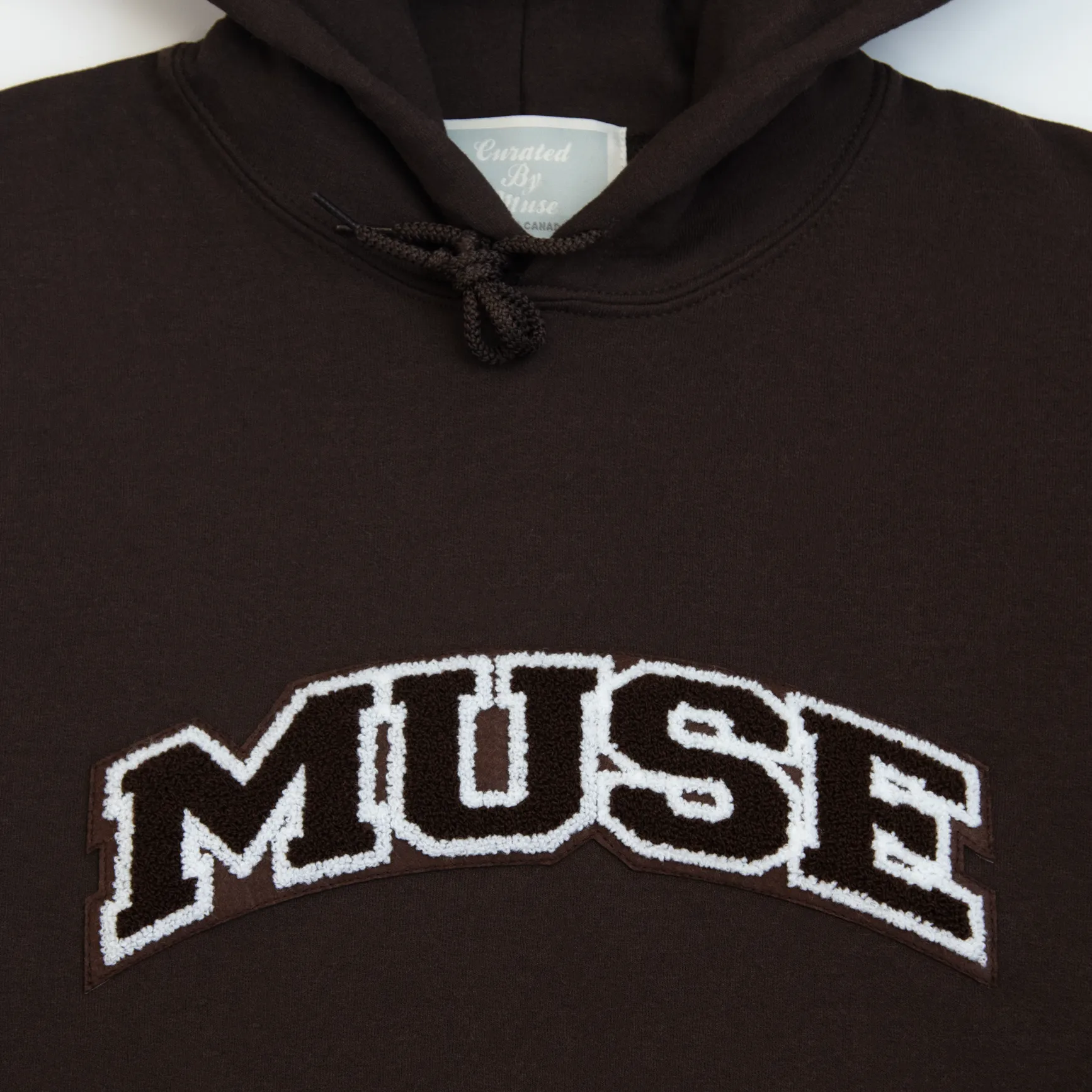 OG Chenille Brown Hoodie - Coconut