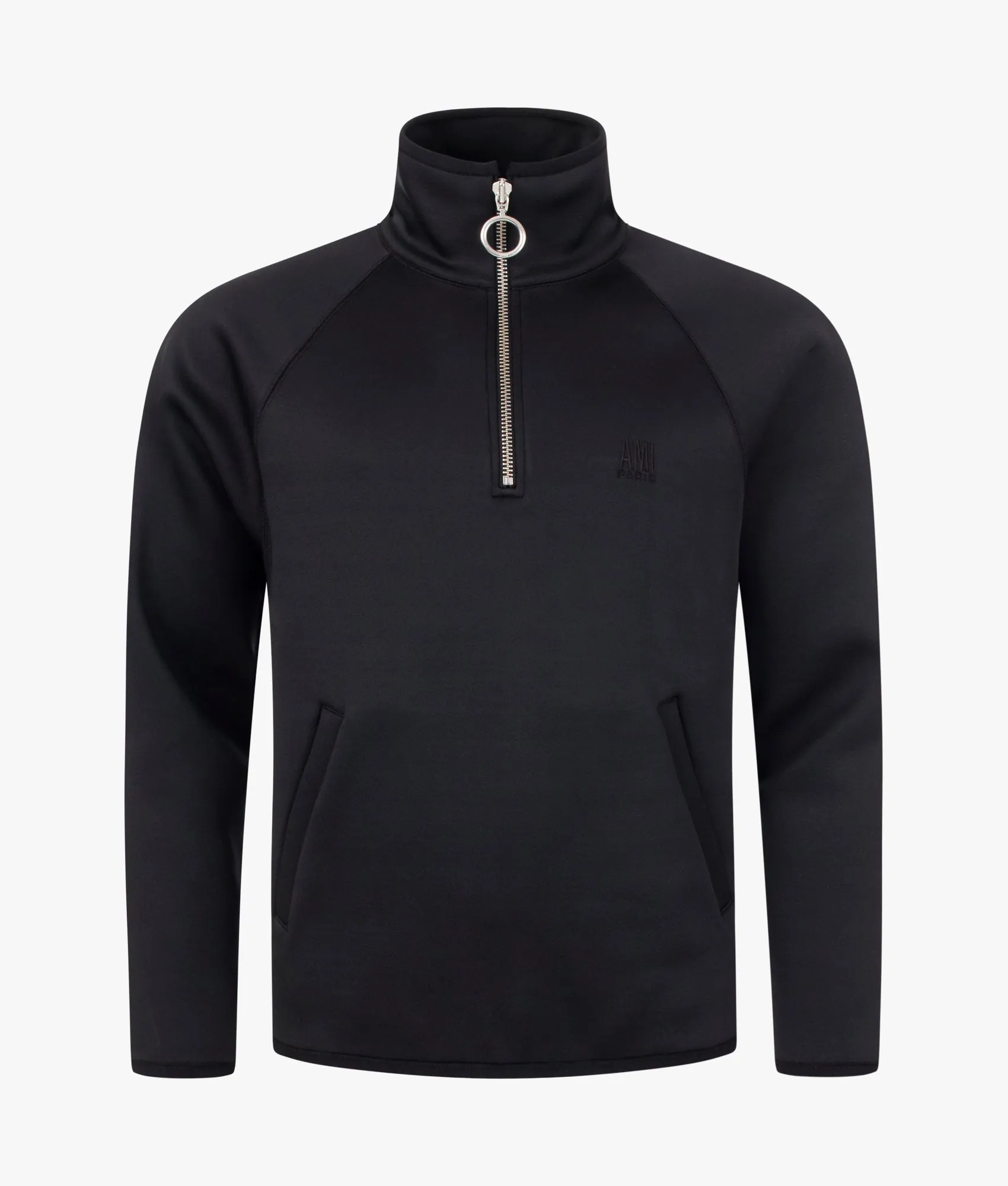 Oversized Quarter Zip Tech Fabric  Sweatshirt