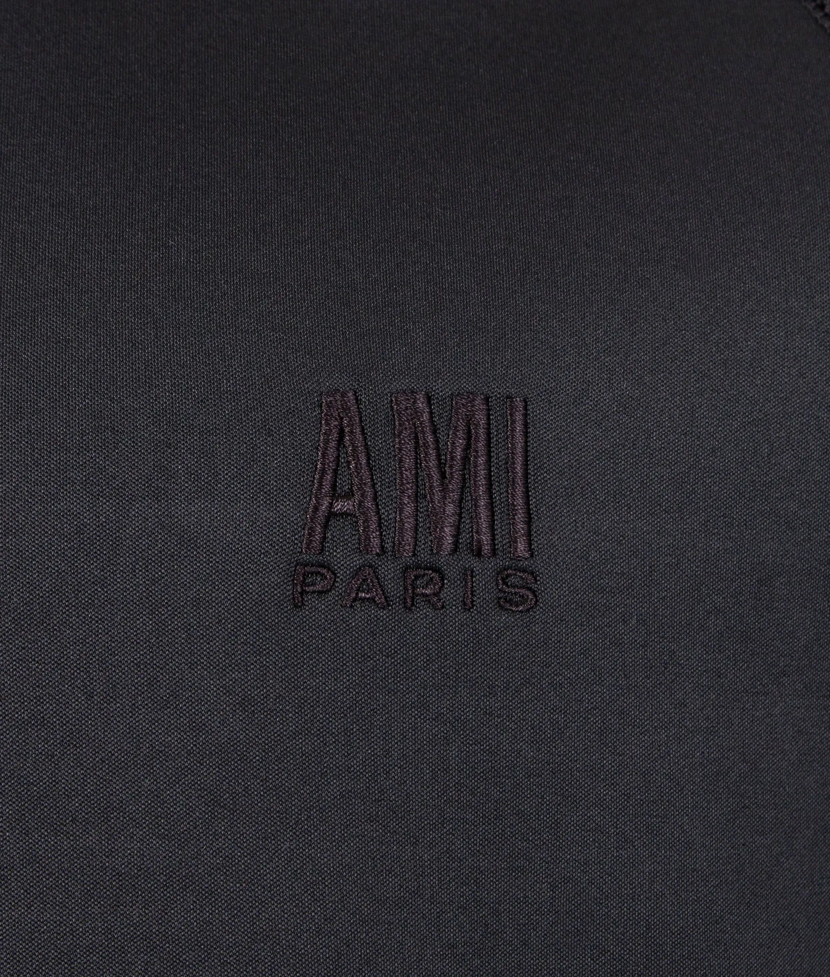 Oversized Quarter Zip Tech Fabric  Sweatshirt