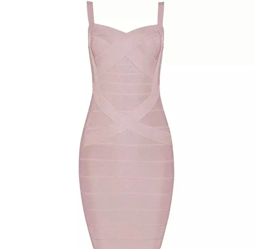 Pretty In Pink Bandage Dress