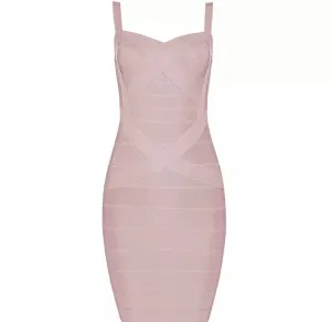 Pretty In Pink Bandage Dress