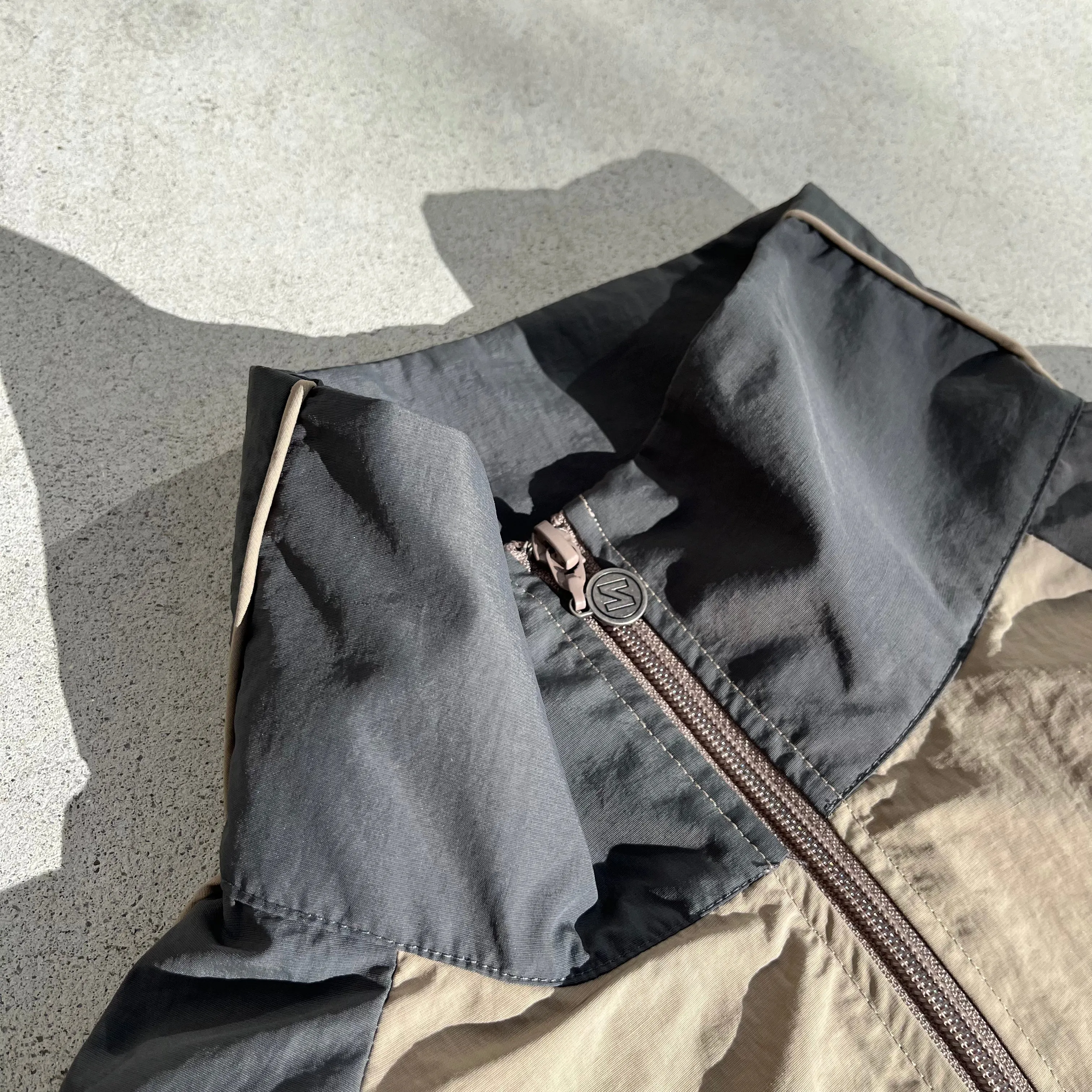 "N" Logo Tech Nylon Track Jacket