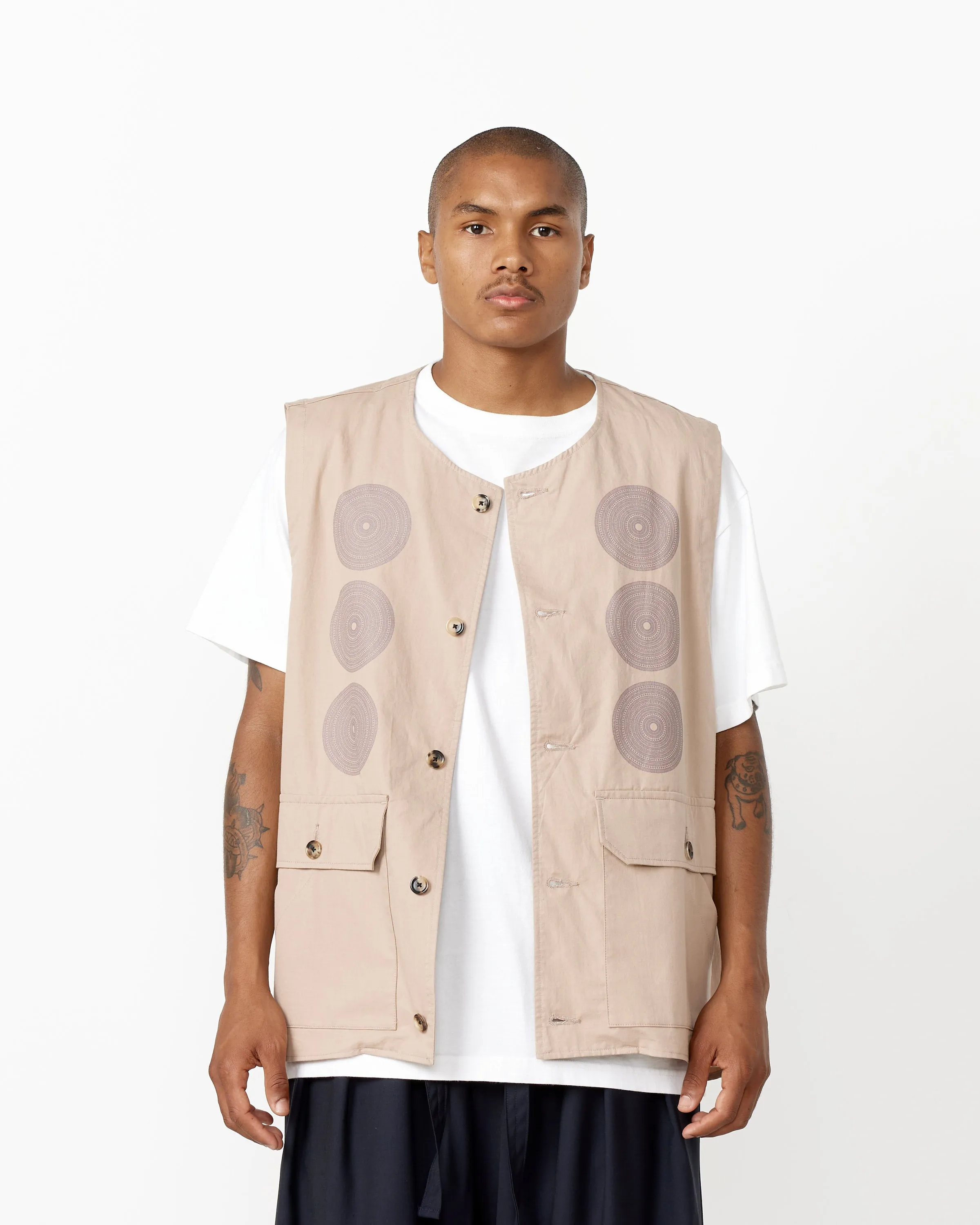 Ryo Koizumi Gilet in Beige