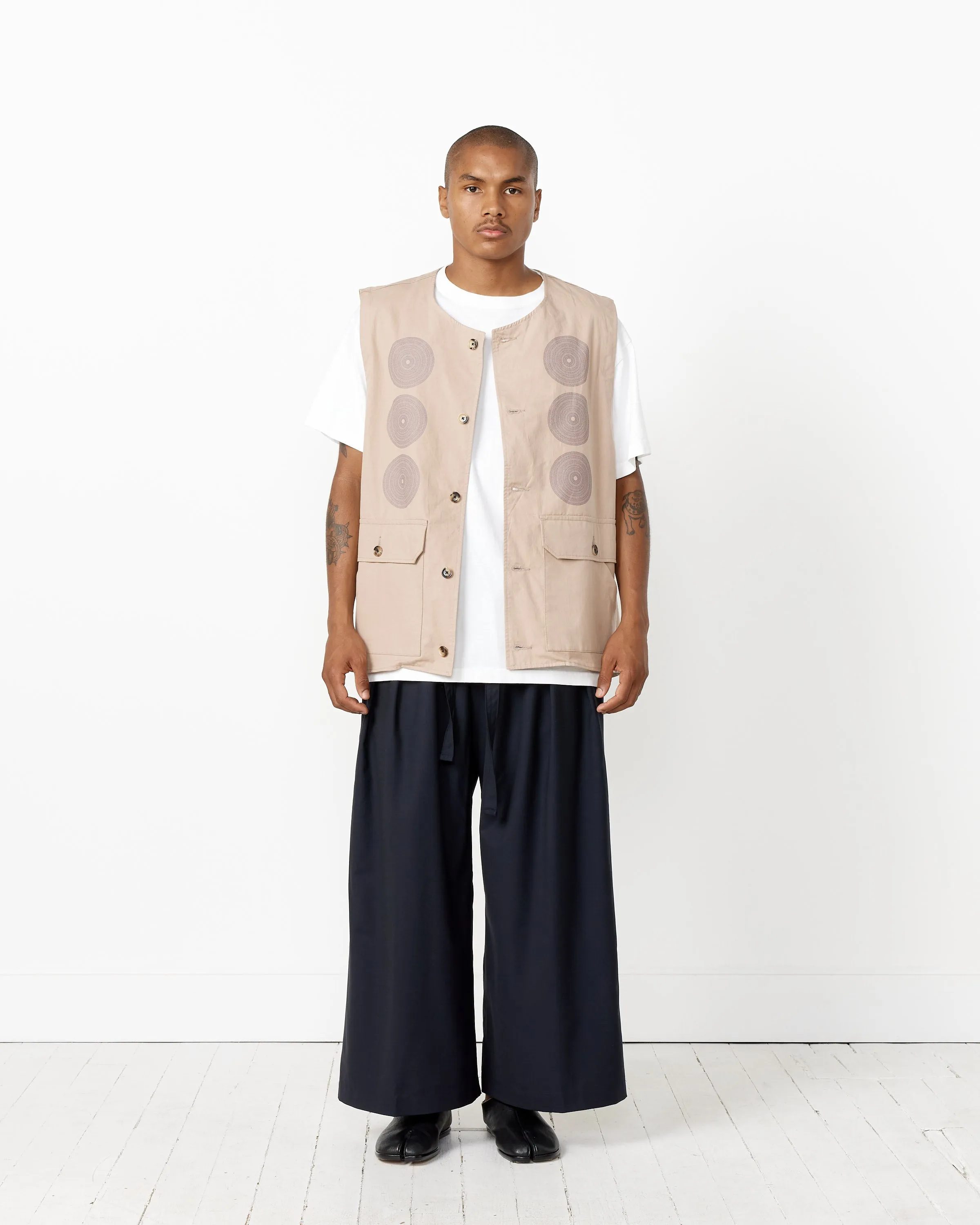 Ryo Koizumi Gilet in Beige