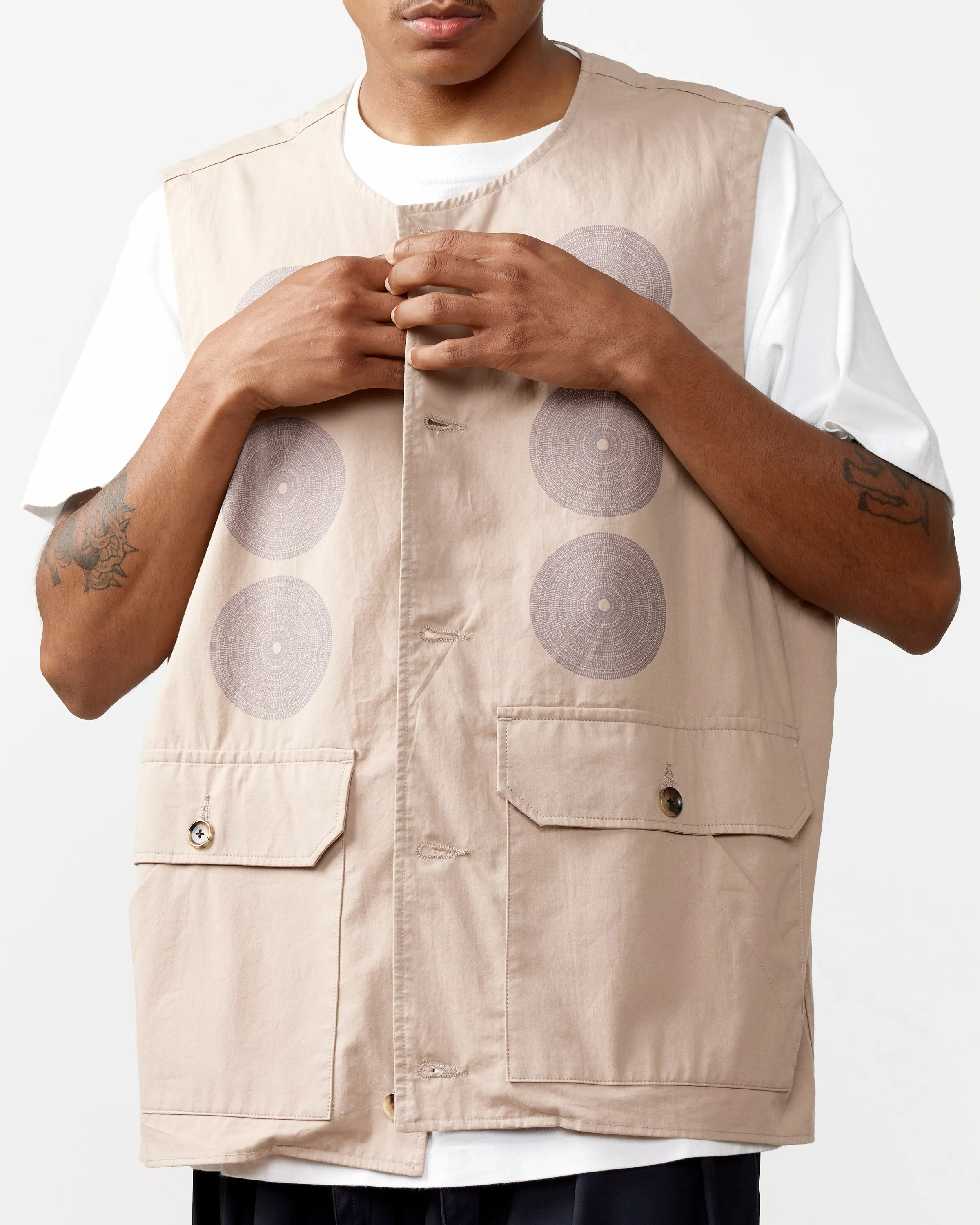 Ryo Koizumi Gilet in Beige