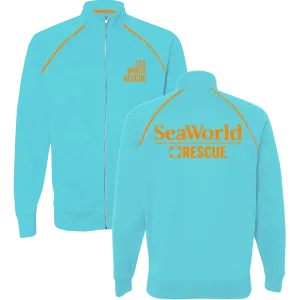 SeaWorld Rescue Aqua Adult Zip Track Jacket