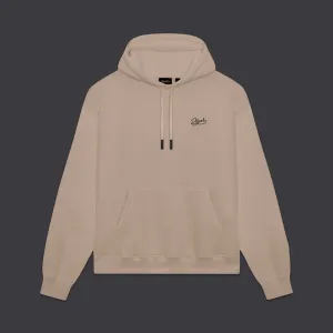 Signature Embroidery Hoodie Sand Beige
