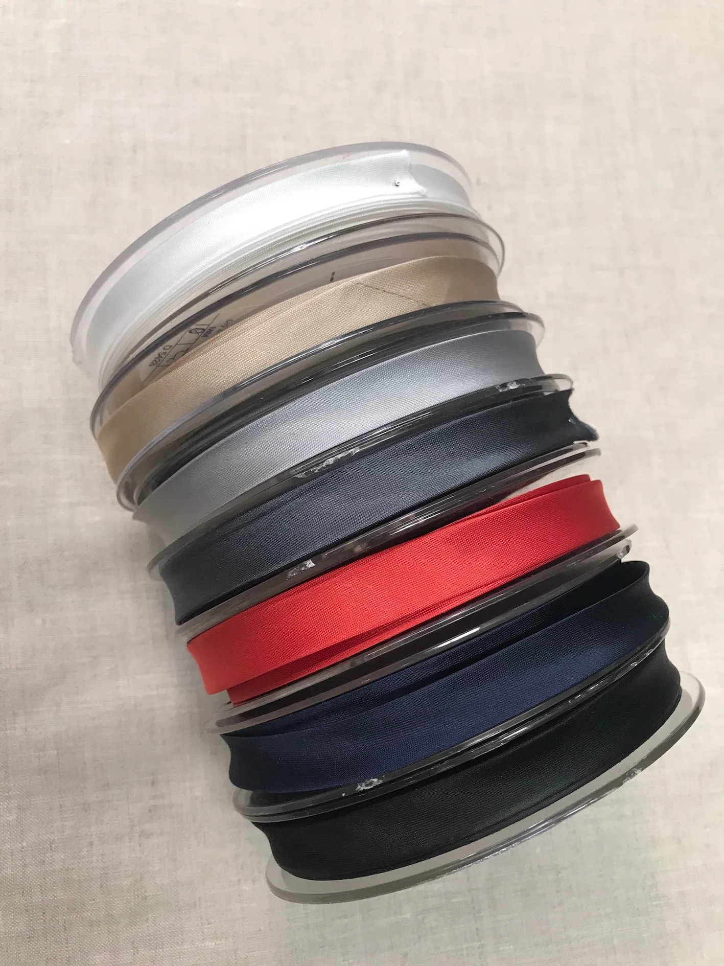Silver 15mm Satin Bias