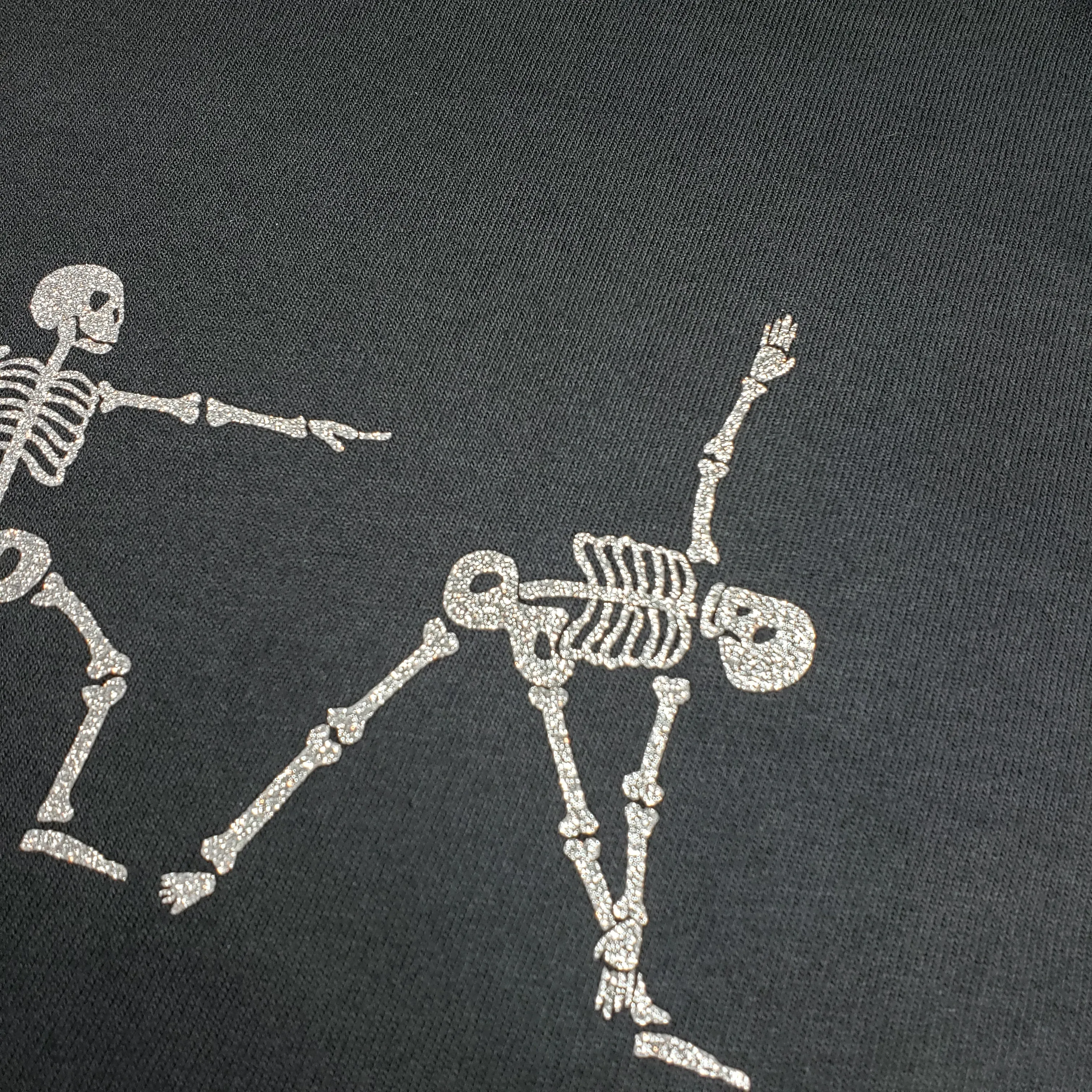 Skeleton Yoga Cropped Sweatshirt
