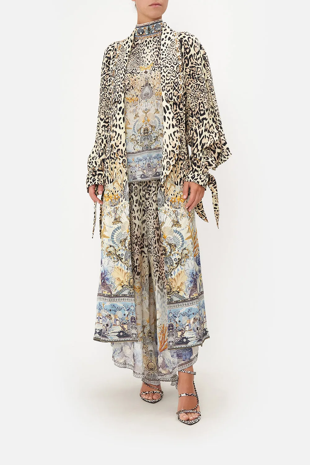 SOFT TRENCH WITH TIES SEAHORSE SONNET