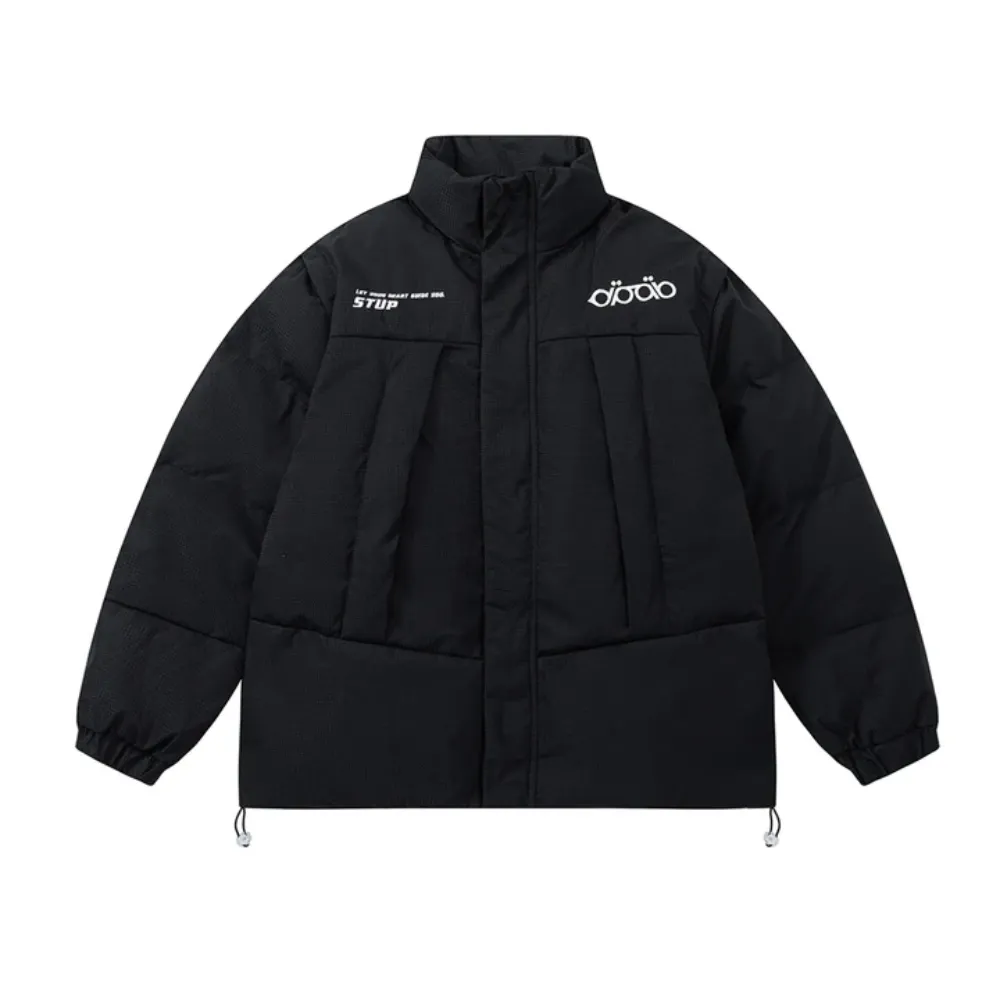Solid Stand Collar Coat