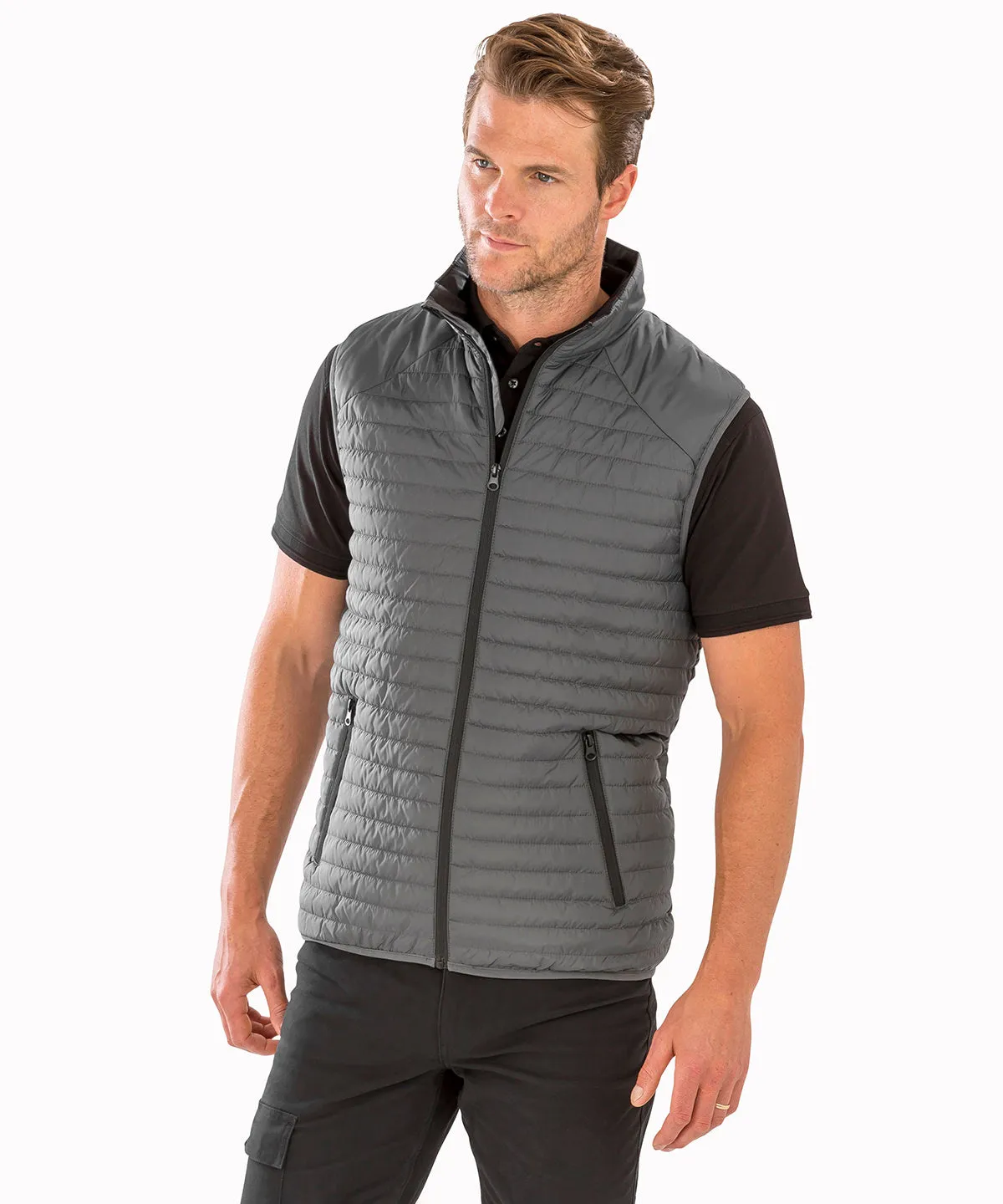 Thermoquilt gilet | Grey/Black