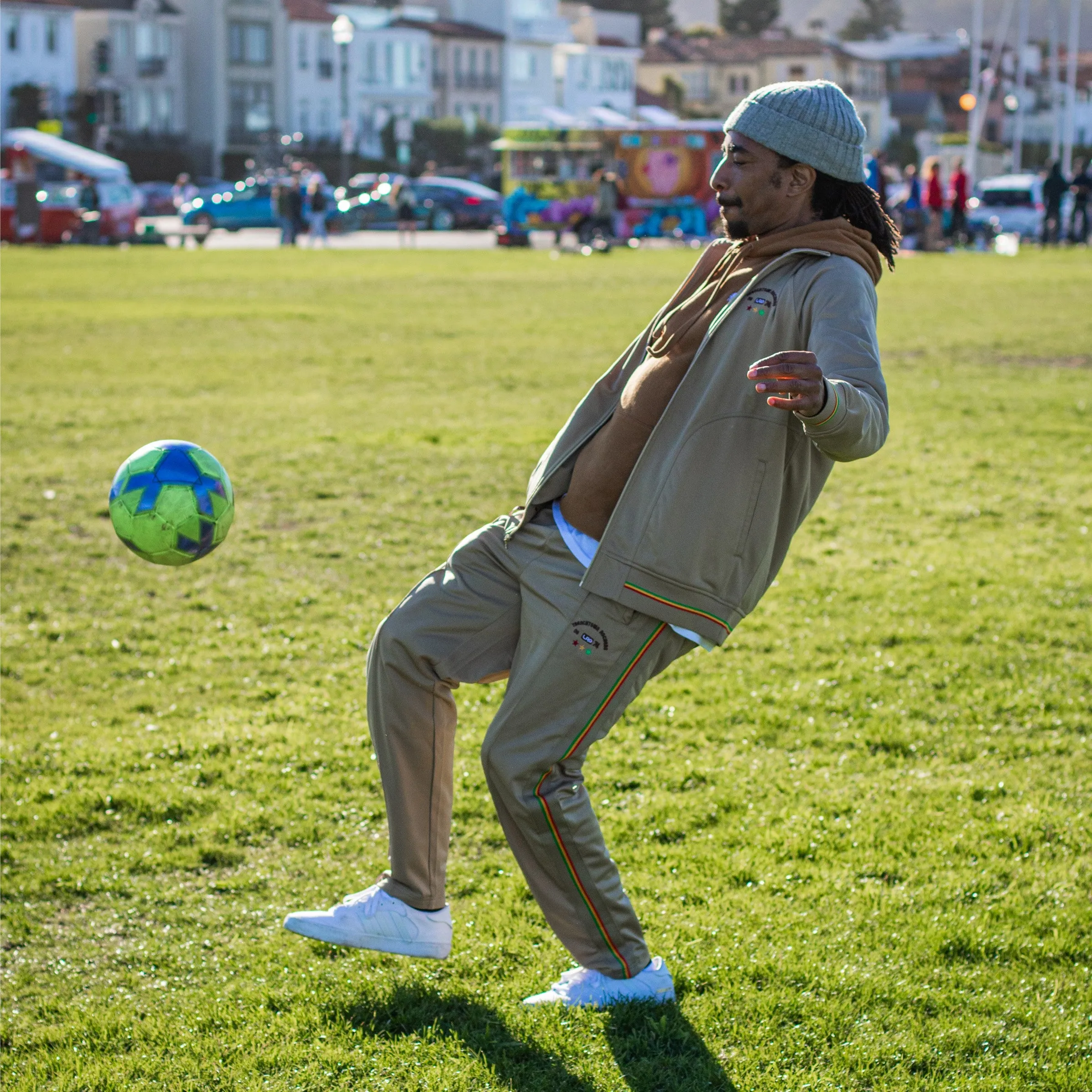 TRENCHTOWN TRACK JACKET - KHAKI