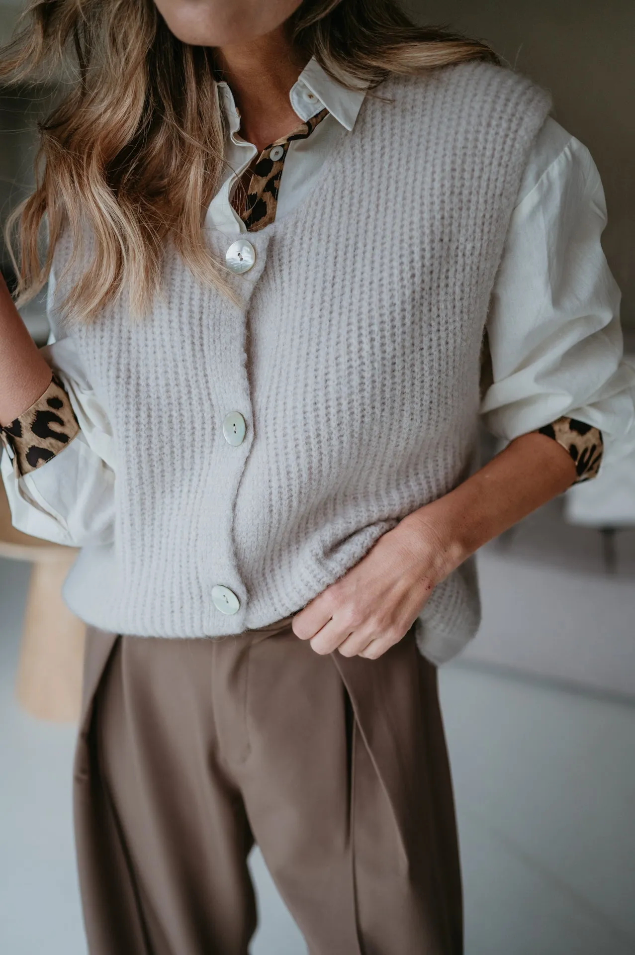 Udienze gilet I Beige