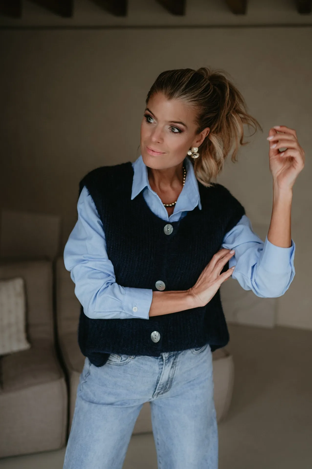 Udienze gilet I Blue