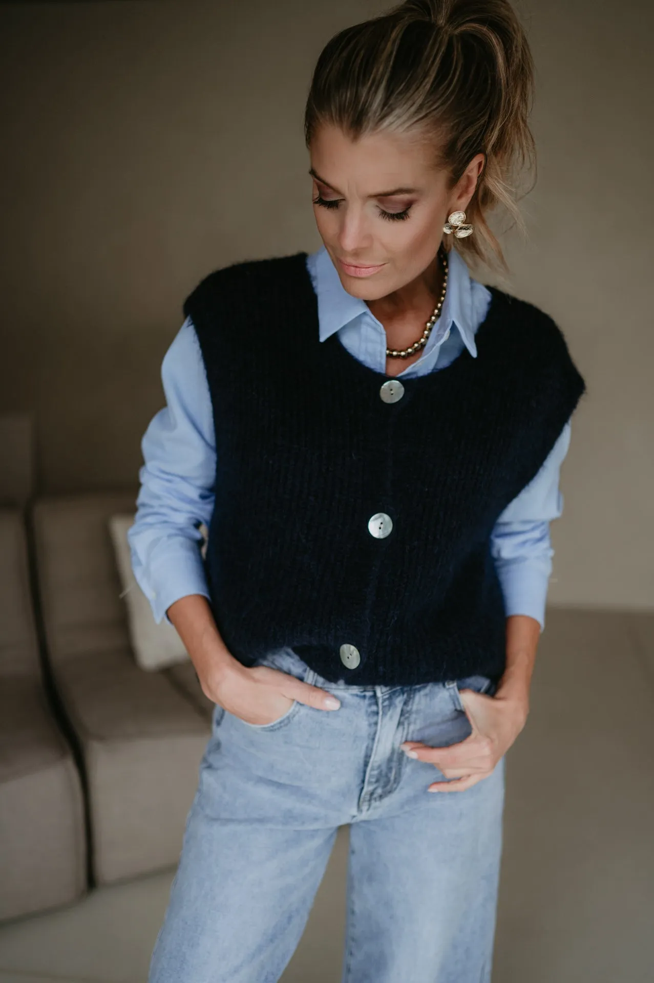 Udienze gilet I Blue