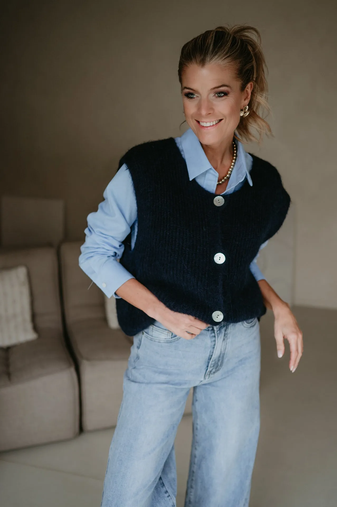 Udienze gilet I Blue
