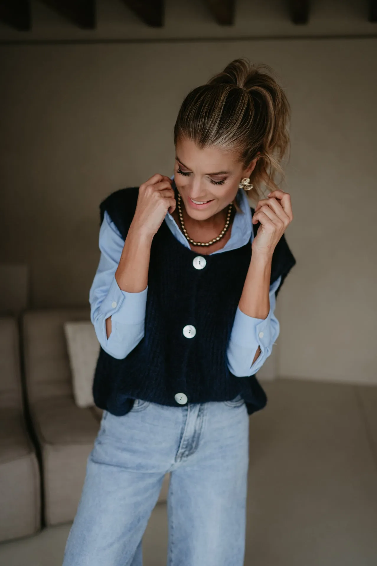 Udienze gilet I Blue