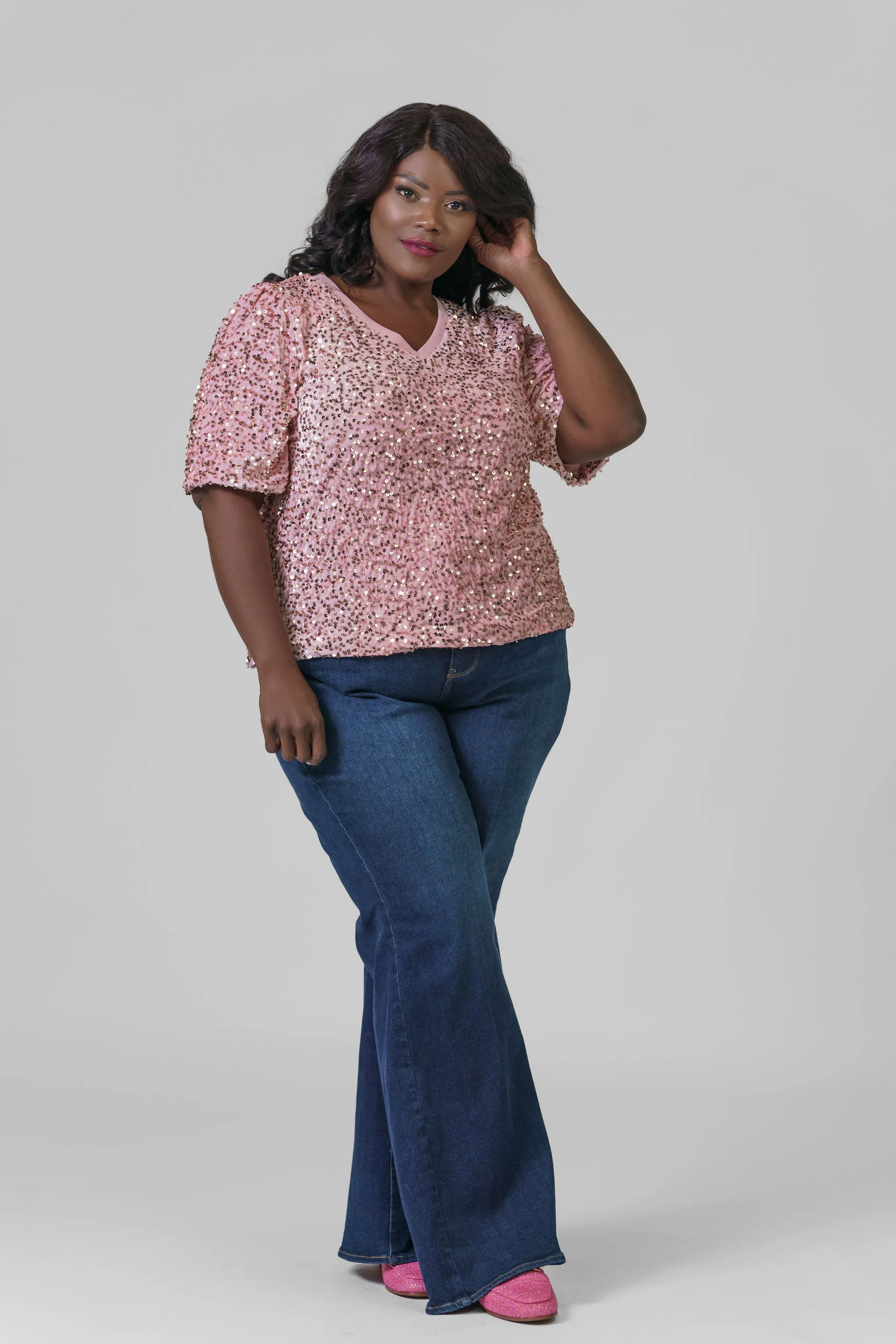 WEVANNA SPARKLING SEQUIN TOP