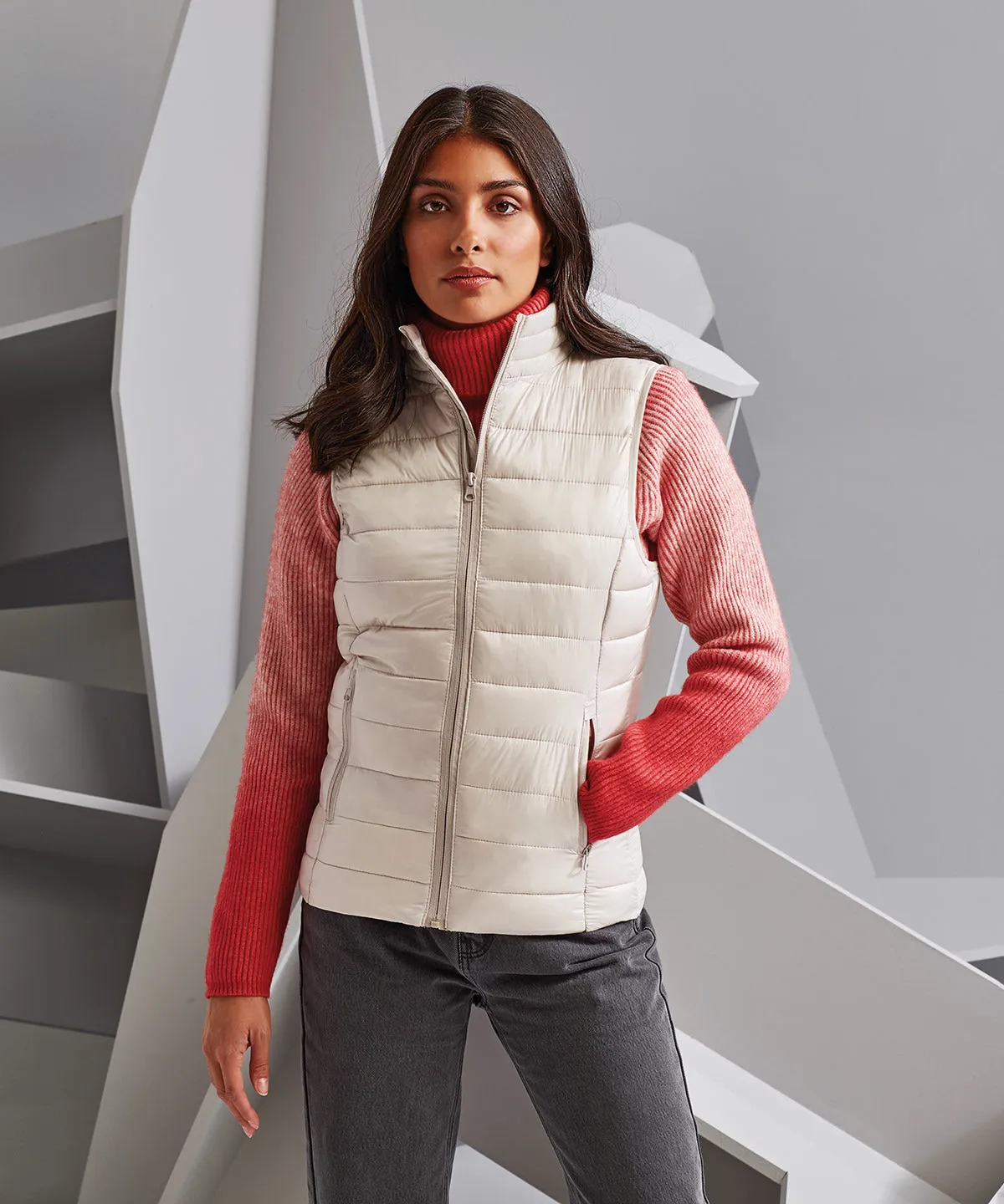Womens terrain padded gilet | Cloud Pink